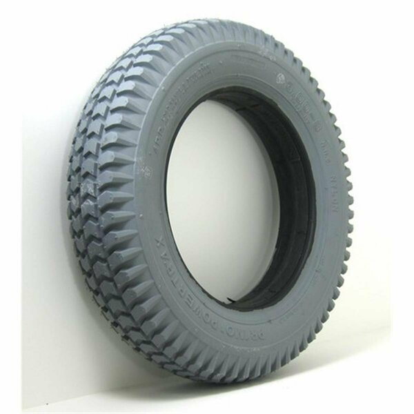 New Solutions 30-8 Foam Filled Knobby Primo Tire 1.8 Hub Fits 4 Lug Nut Wheels for Wheelchair, 14 x 14 x 3 in. NE382268